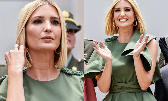 Новая прическа и платья с воланами: Иванка Трамп на мероприятиях в Колумбии
